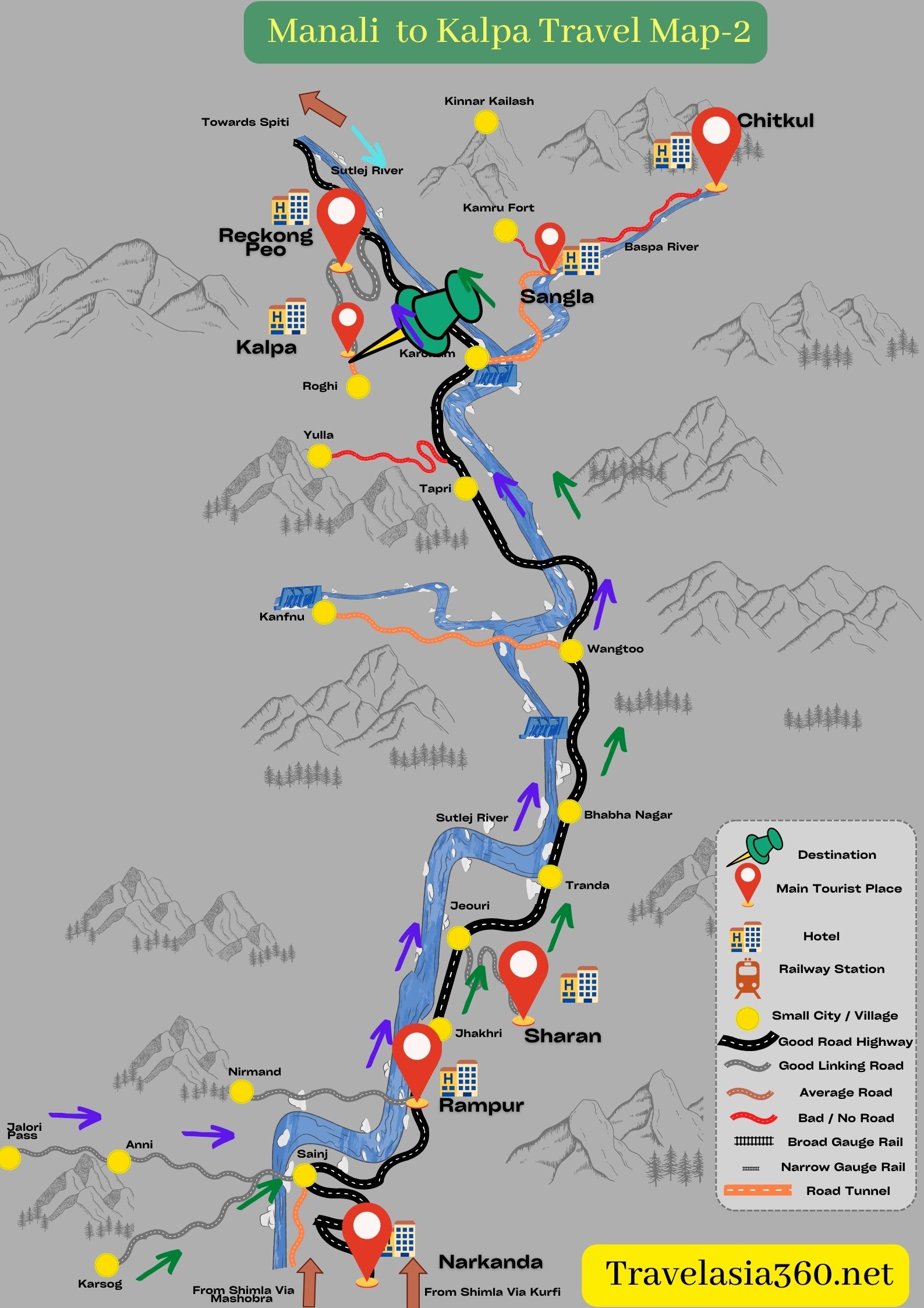 how to reach Kalpa from Manali